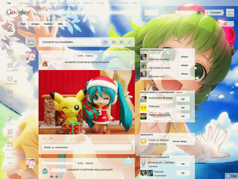 Google+ white transparent