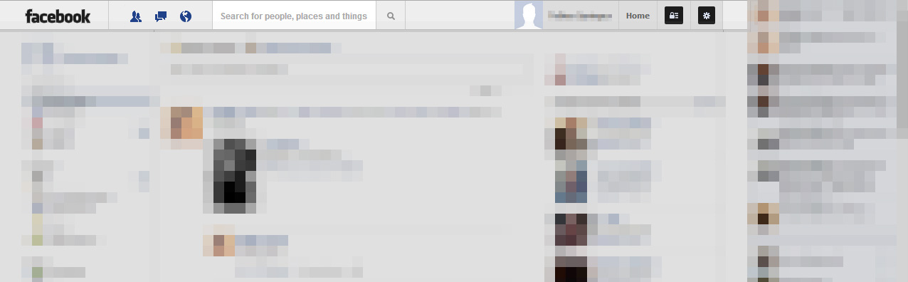 Facebook New Blue Bar Design