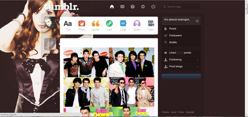 Dashboard theme #1- Demi Lovato
