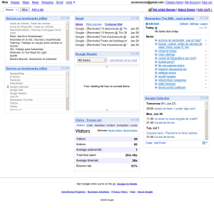 iGoogle - Hidden search (discontinued)