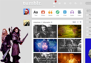 Tumblr dashboard: Kili and Fili