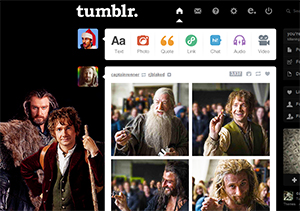 Tumblr dashboard: Thorin and Bilbo