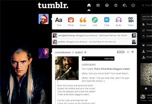 Tumblr dashboard: Legolas