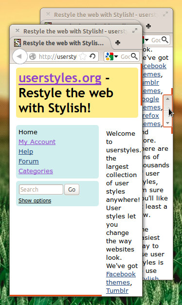 Fake Ubuntu Unity Overlay Scrollbar