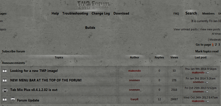 Tab Mix Plus forum Concrete