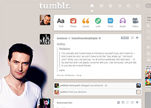 Tumblr dashboard: Richard Armitage #1