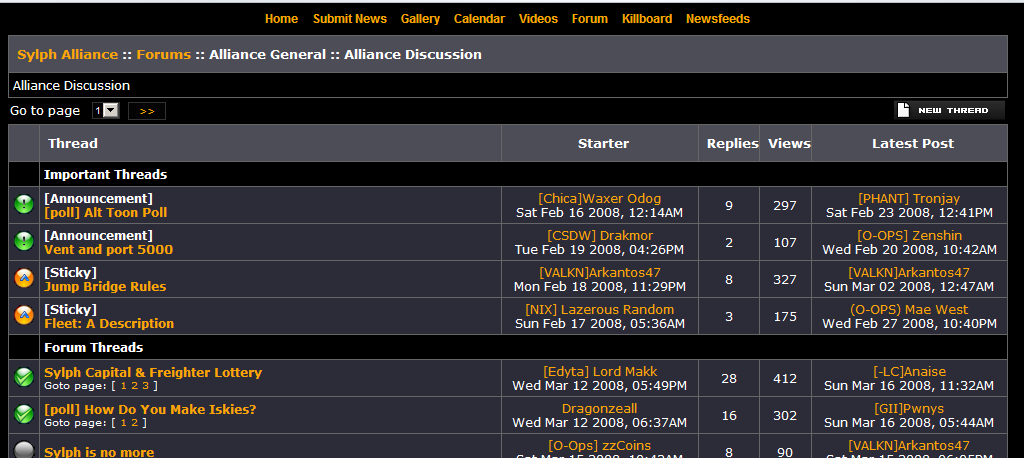 sylph-alliance.com - forums