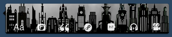 Gotham Skyline Post Icon Banner