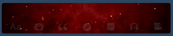 Dynamic Red Particles Post Icon Banner (animated)