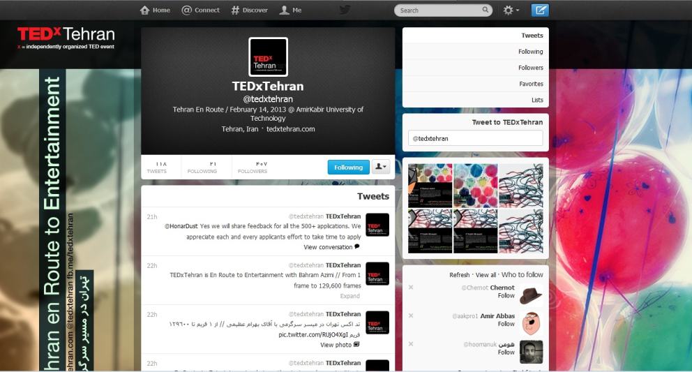 Twitter Page Tweaks (for Persian users)
