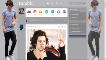 Harry Styles Dash Tumblr theme #2