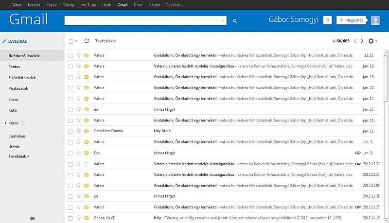 Windows 8 / Outlook Style for Gmail
