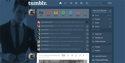 Tumblr - Theme - Chris Colfer