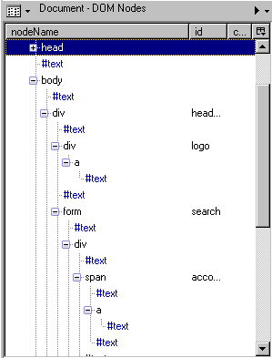 DOM Inspector - reduce indent on DOM tree