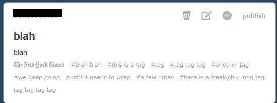 New Tumblr Tag Wrap