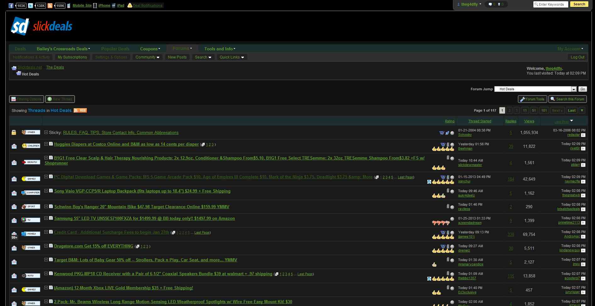 Slickdeals Forum Dark