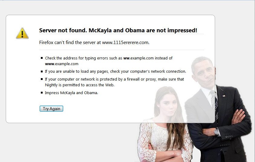 Net Error: McKayla and Obama are Not Impressed!