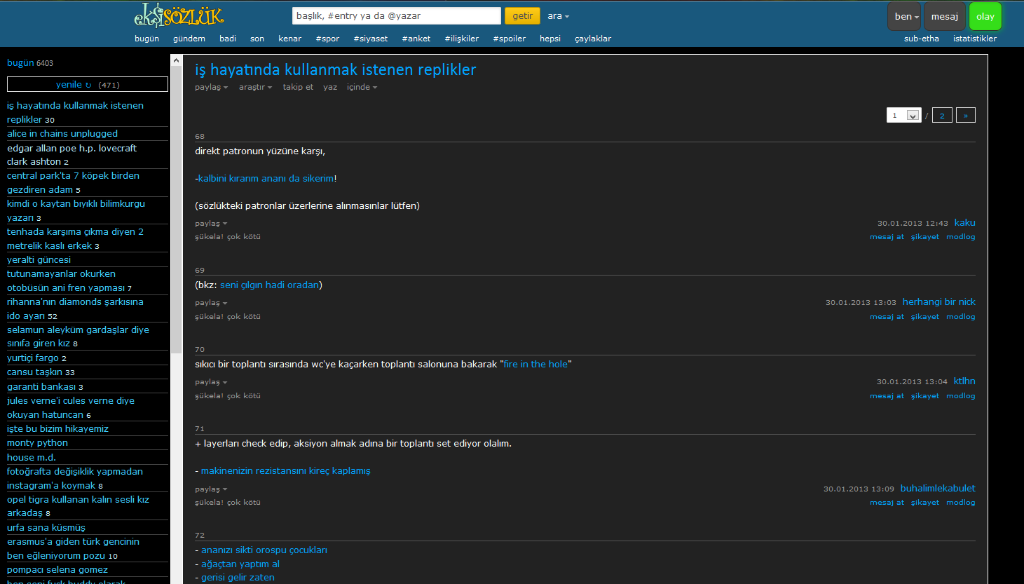 ekşi sözlük blueberry teması