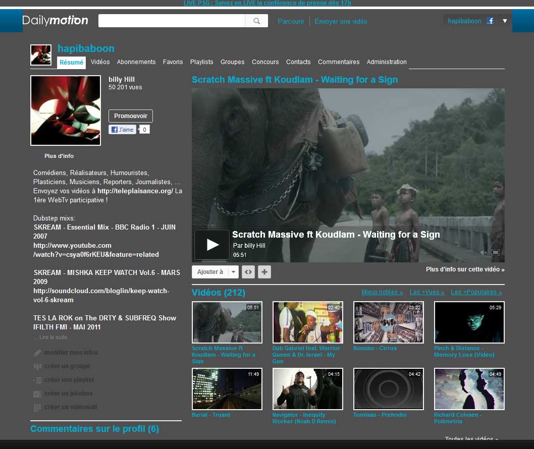 Dailymotion Blue Dark