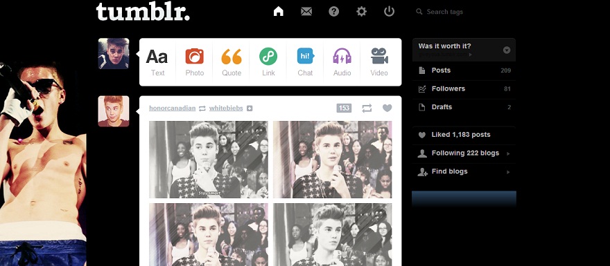 Justin Bieber Dashboard Theme (giveyous) #7