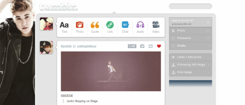 Justin Bieber Dashboard Theme (giveyous) #8