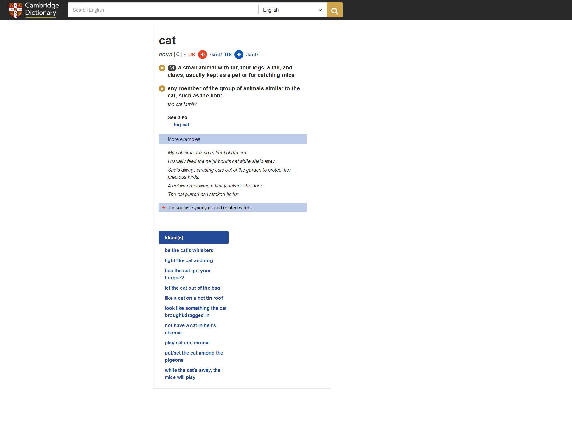 Proper Cambridge Dictionaries v0.0.3
