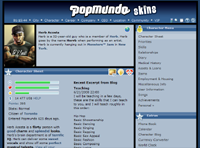 DarkBlue Theme For Popmundo V1.3