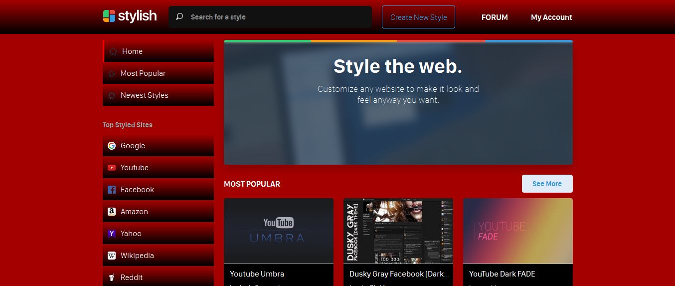 userstyles - darkred