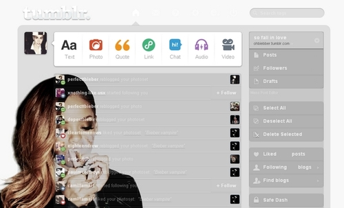 19* rihanna theme dashboard tumblr