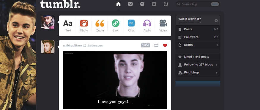 Justin Bieber Dashboard Theme (giveyous) #13