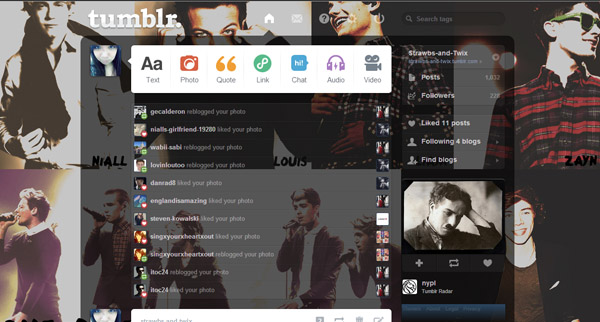 One Direction Background [Tumblr]