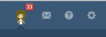 Brunette Avatar Home Button