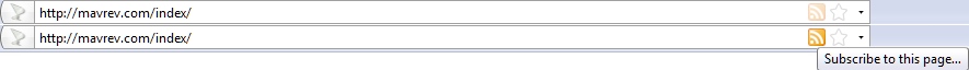 Dim the annoyingly bright RSS and bookmark buttons