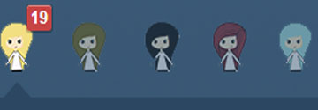 Cute Girls Icon Set