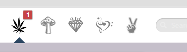 Weed/Peace/Shrooms & Diamonds Icon Set