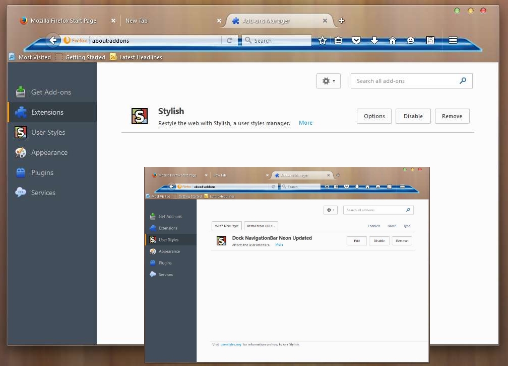 Dock NavigationBar Neon Updated