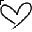Black Sketched Heart ∠з. (tumblr cursor)