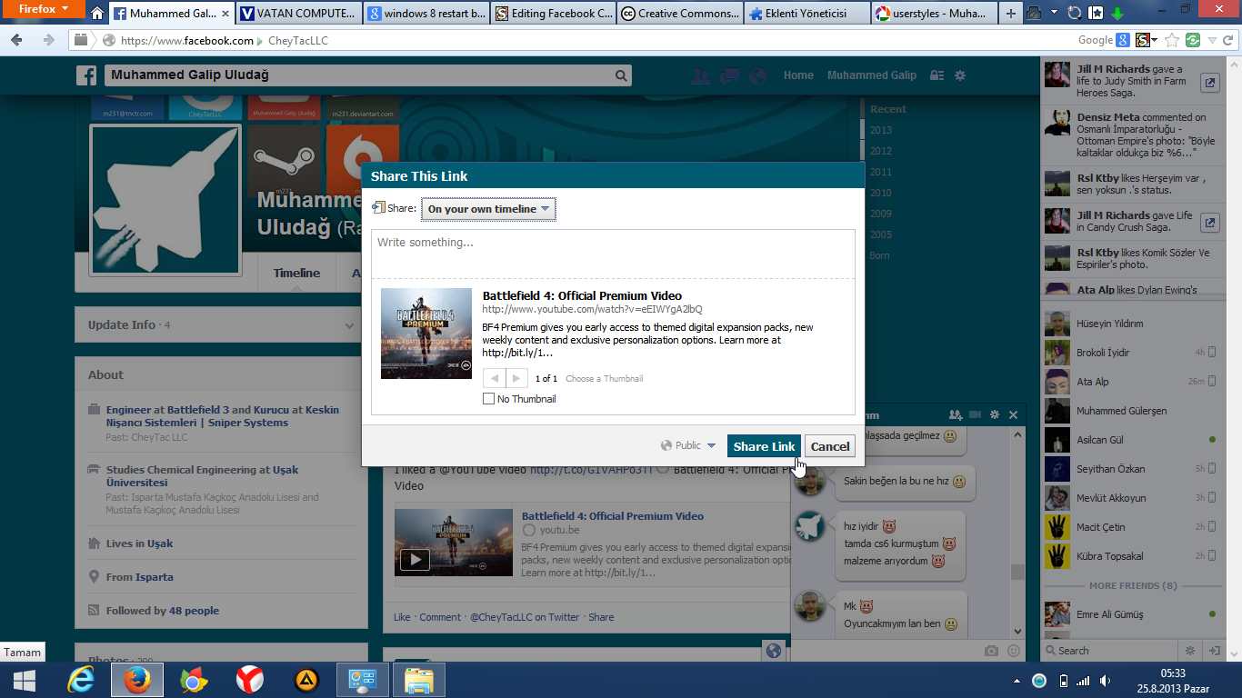 Facebook Choose Color Scheme