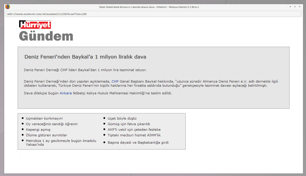hurriyet.com.tr fazlalıklar