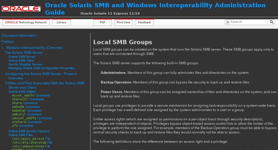 Oracle Docs non-Gougy (dark)