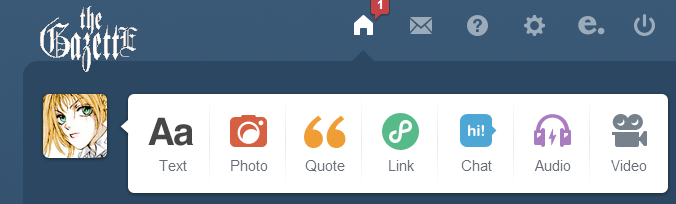 The GazettE tumblr logo