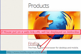 Coloring URL display in bottom on mouseover