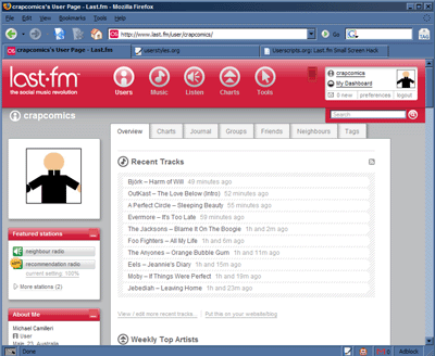 7% - A Last.fm CSS Patch for 800x600 People