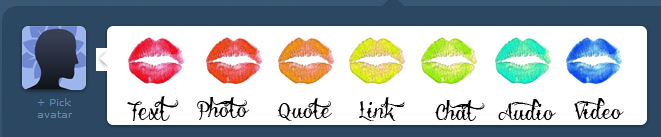 Lipstick Kisses Cute Post Icons