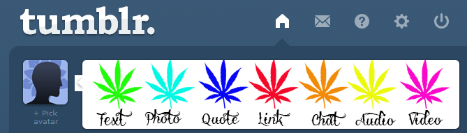 Pot Leaf Post Icons