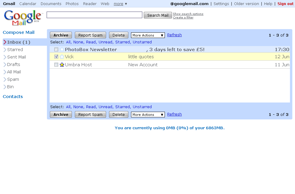 GMail(minus) - Without the Needless Extras v1.2