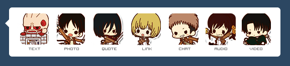 Tumblr Dash Icons: Shingeki no Kyojin Version 2