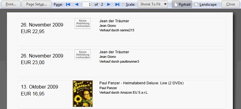 Amazon Order History clutter-free
