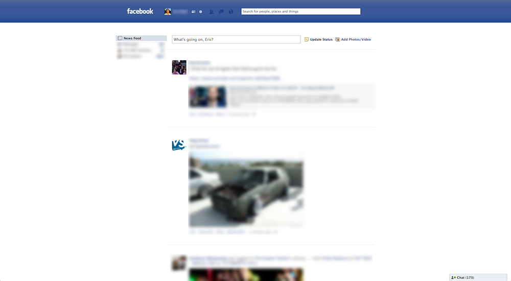 Minimal Facebook