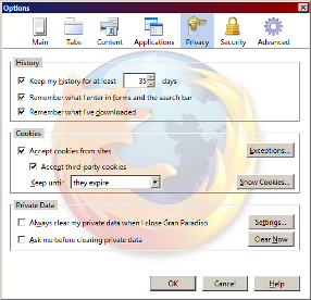 Firefox 3 Options (Preferences) Custom Background
